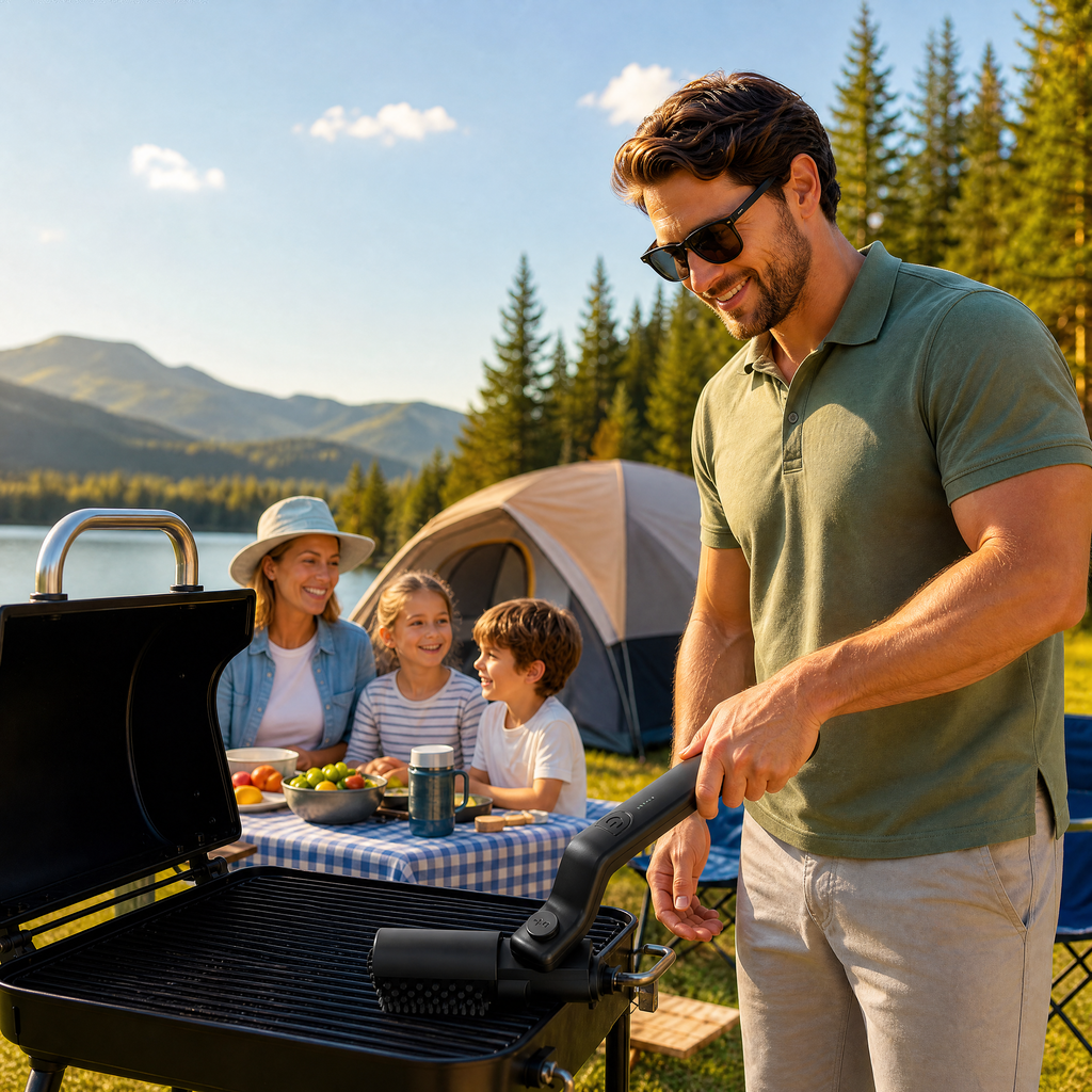 Electric Grill Brush, 3 Speed BBQ Cleanup 180° Adjustable